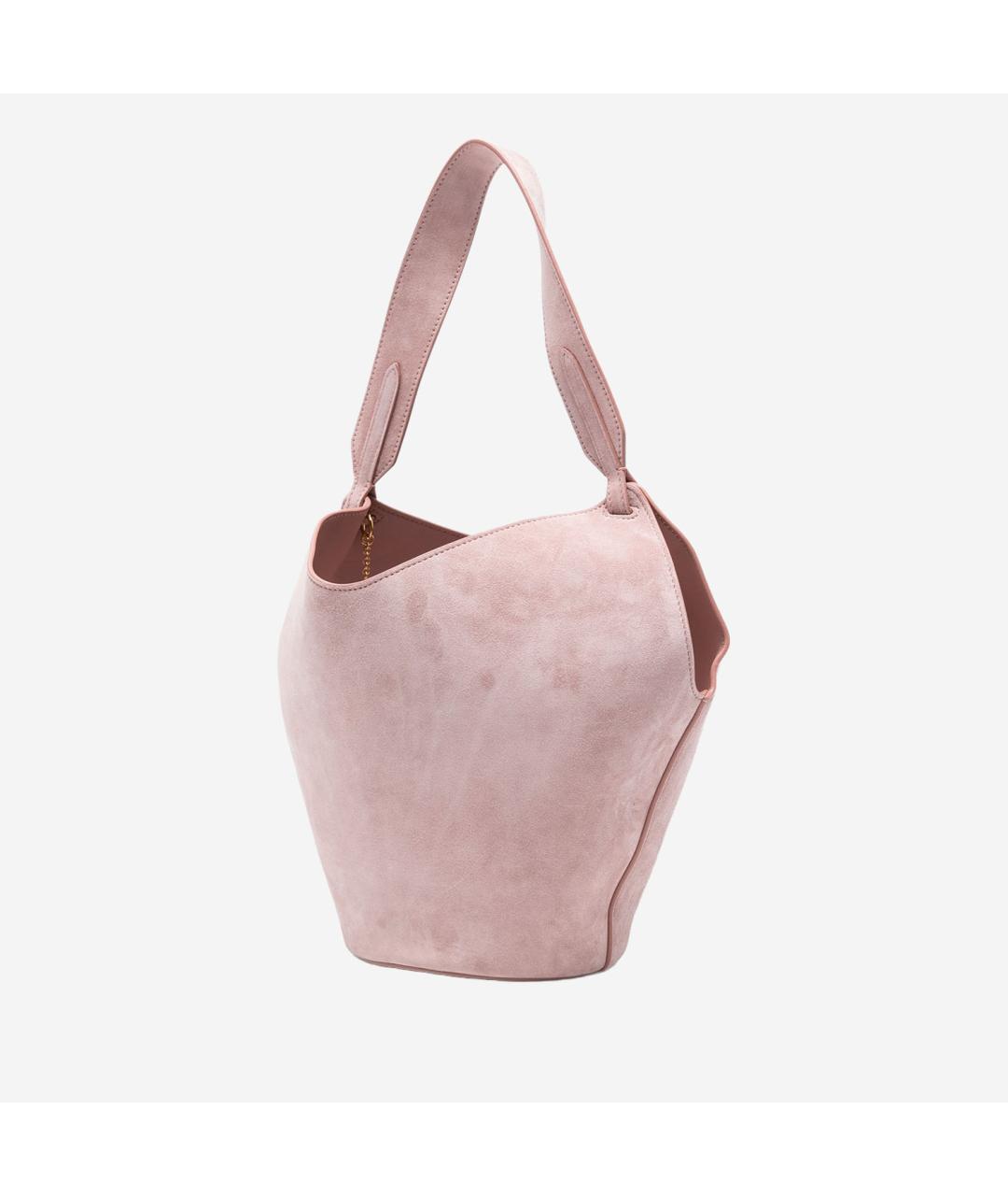 KHAITE Розовая кожаная сумка тоут, фото 2