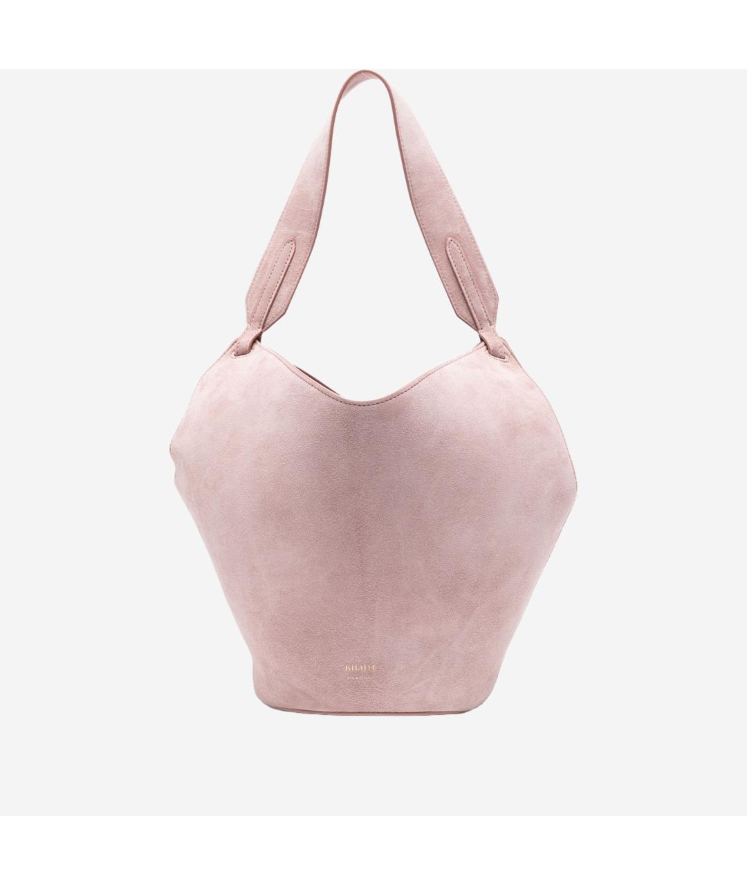 KHAITE Розовая кожаная сумка тоут, фото 5