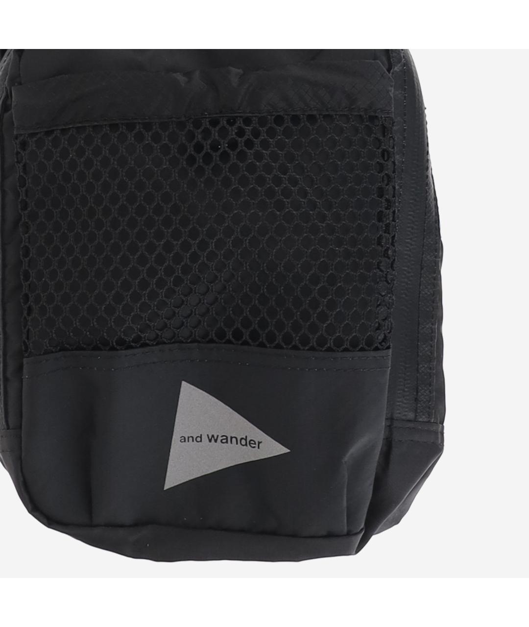 AND WANDER Черная синтетическая сумка на плечо, фото 3