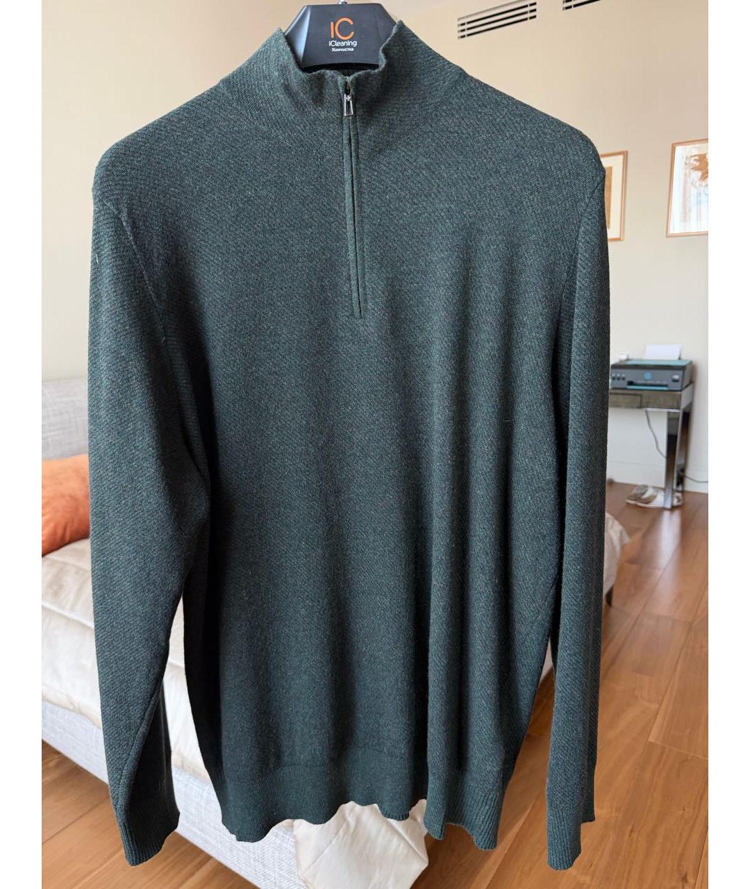 LORO PIANA Зеленый кашемировый джемпер / свитер, фото 4