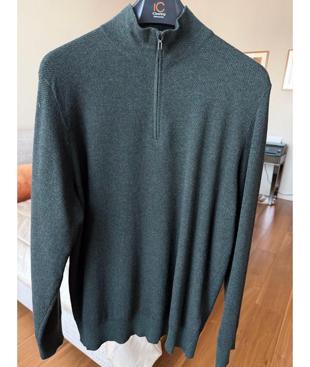 LORO PIANA Зеленый кашемировый джемпер / свитер, фото 2