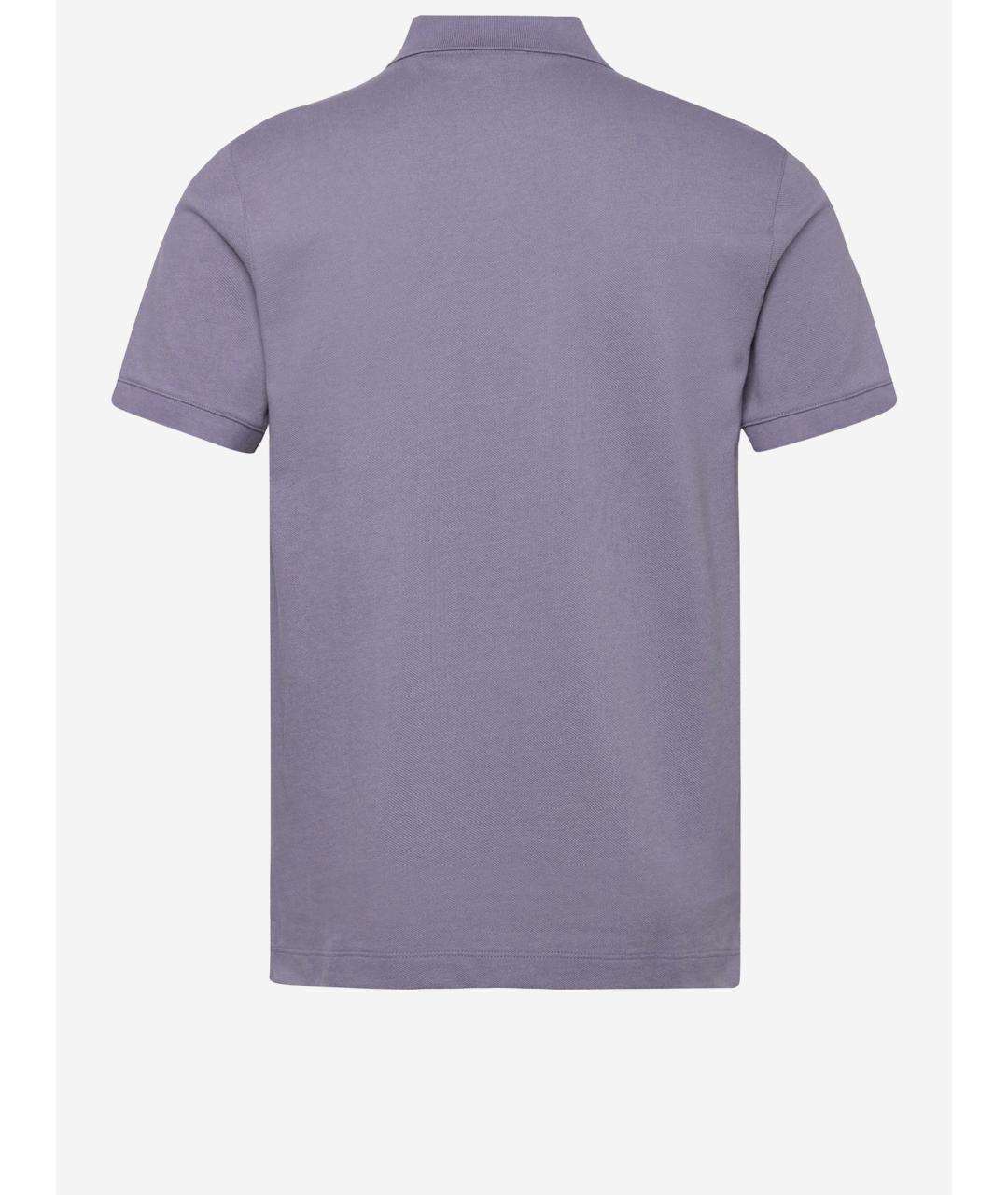 HUGO BOSS Фиолетовое хлопковое поло с коротким рукавом, фото 2
