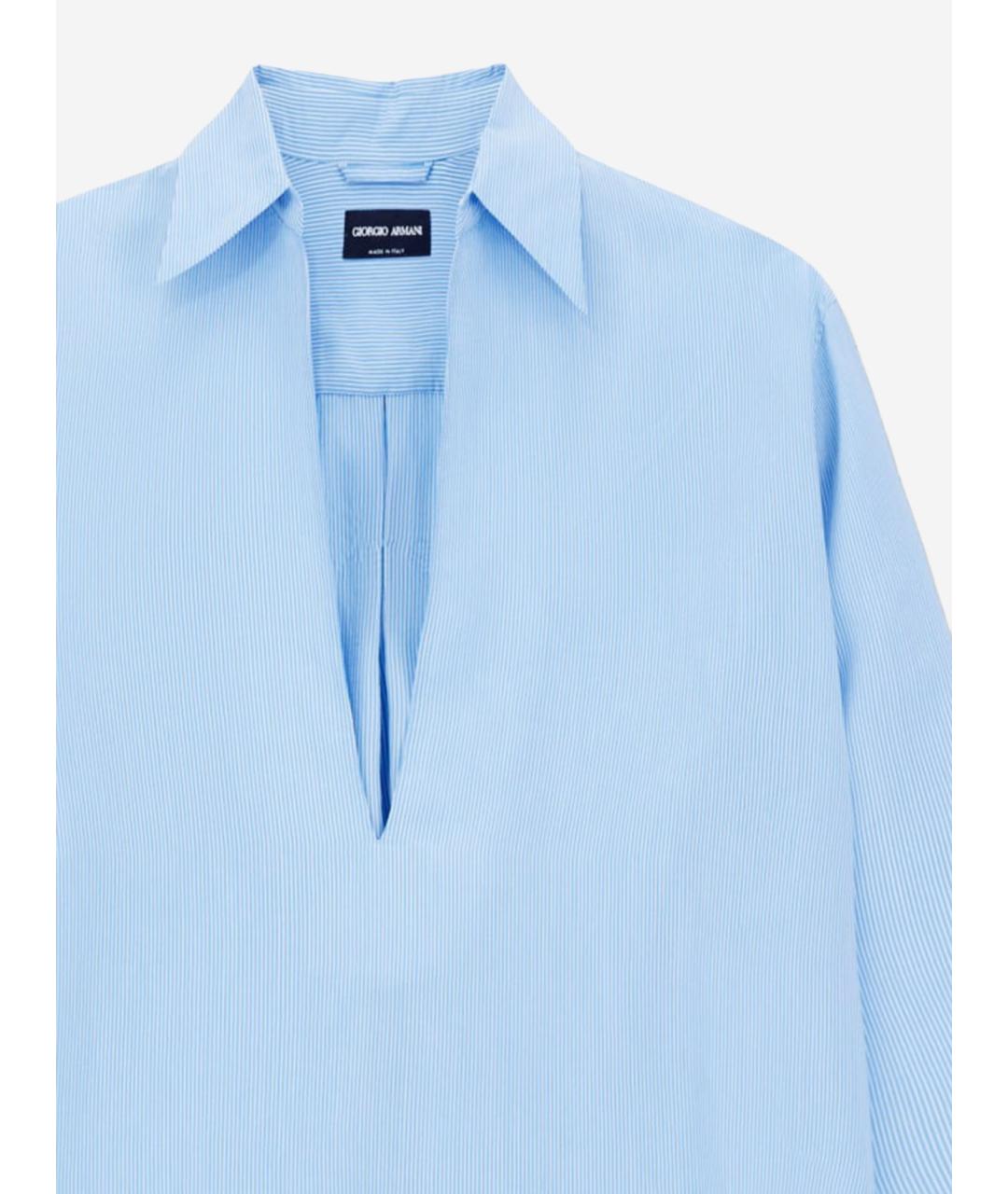 GIORGIO ARMANI Голубая кэжуал рубашка, фото 3