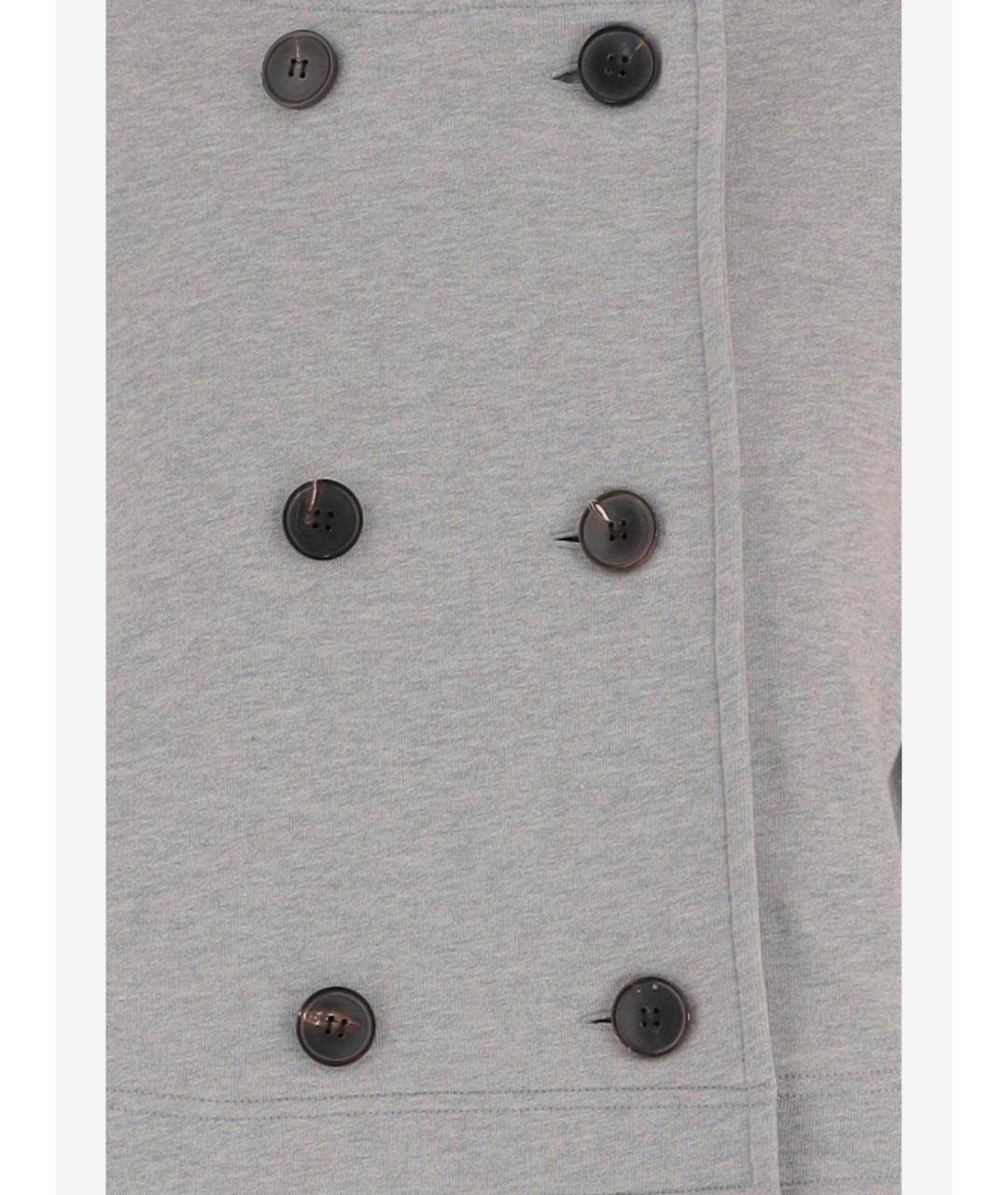 DRIES VAN NOTEN Серая хлопковая куртка, фото 3