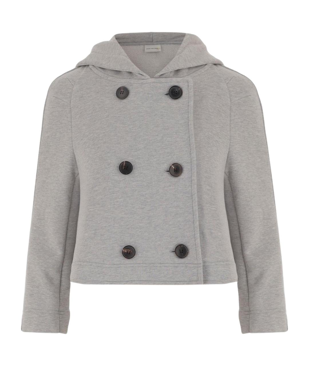 DRIES VAN NOTEN Серая хлопковая куртка, фото 1