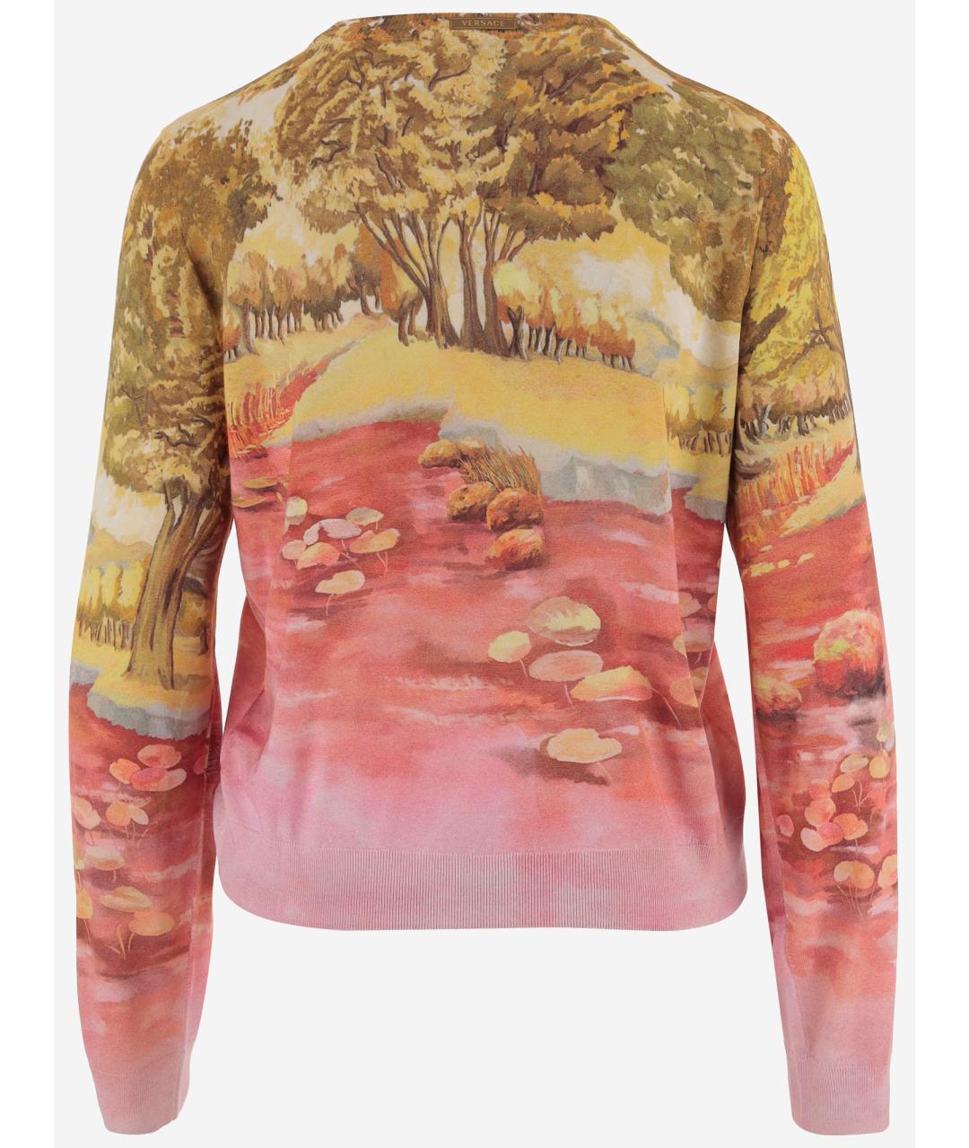 VERSACE Мульти шелковый кардиган, фото 2