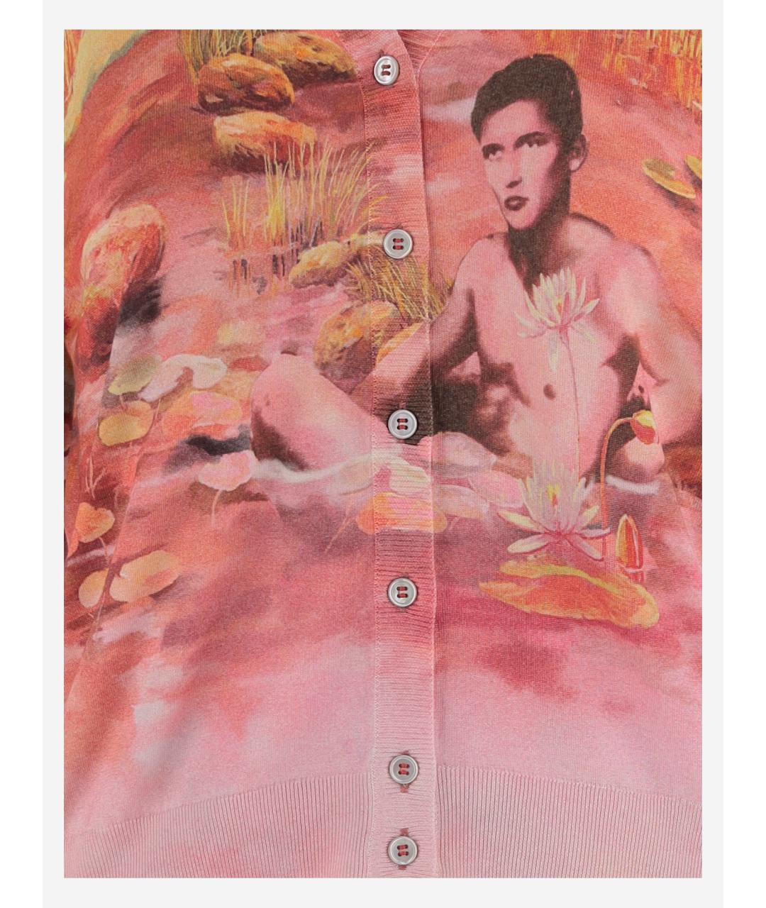 VERSACE Мульти шелковый кардиган, фото 3