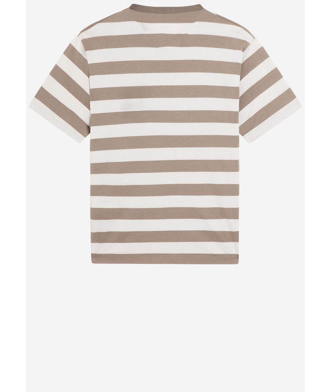 EMPORIO ARMANI Бежевая хлопковая футболка, фото 2