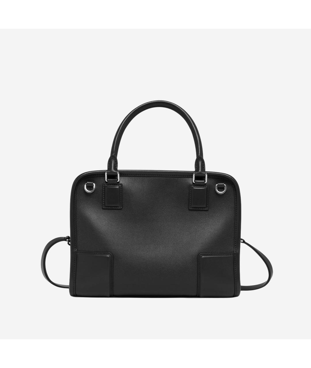 LOEWE Черная кожаная сумка тоут, фото 4