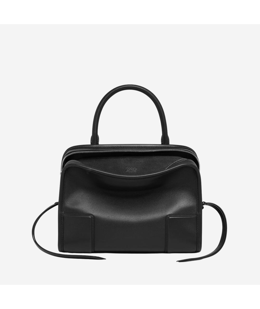 LOEWE Черная кожаная сумка тоут, фото 6