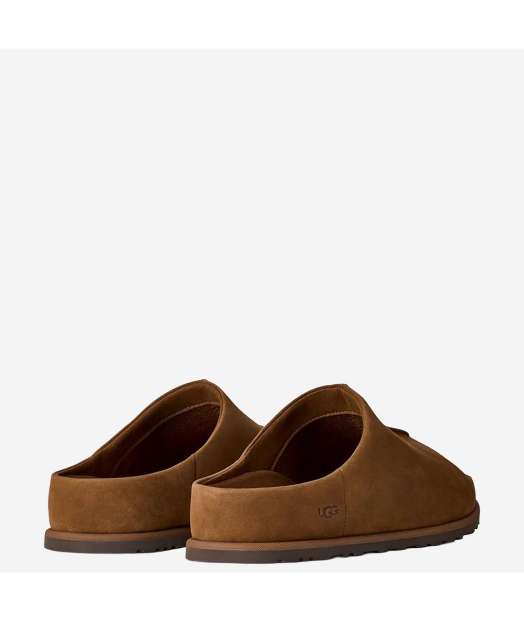 UGG AUSTRALIA Коричневые нубуковые сандалии, фото 3