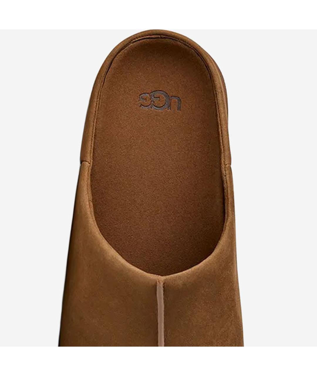 UGG AUSTRALIA Коричневые нубуковые сандалии, фото 5