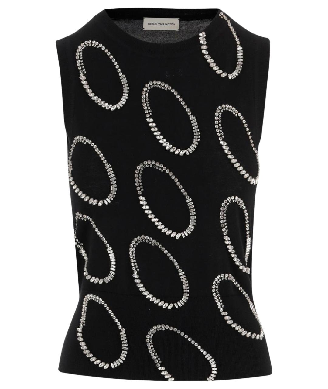 DRIES VAN NOTEN Черная майка, фото 1
