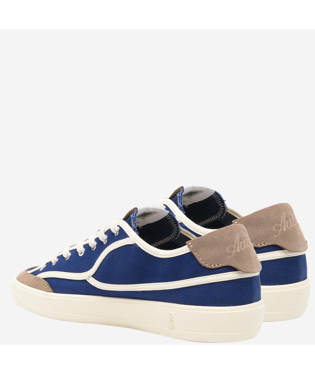 AUTRY Антрацитовые текстильные низкие кроссовки / кеды, фото 3