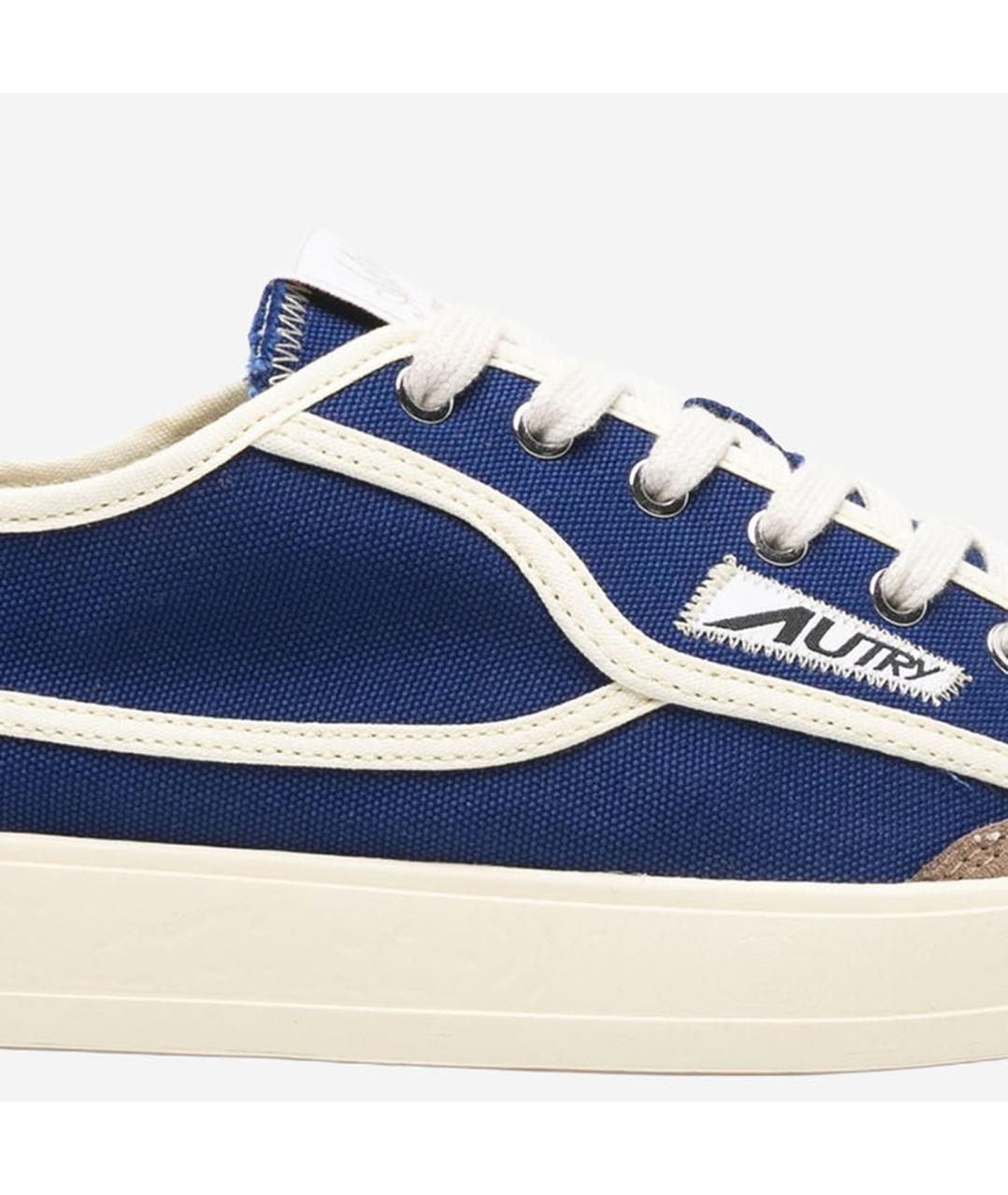 AUTRY Антрацитовые текстильные низкие кроссовки / кеды, фото 4