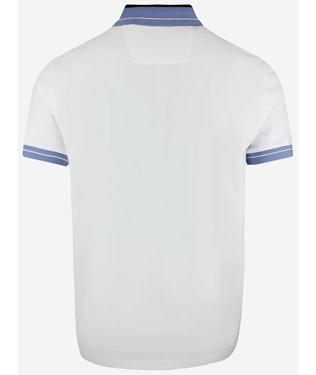 HUGO BOSS Белое хлопковое поло с коротким рукавом, фото 2