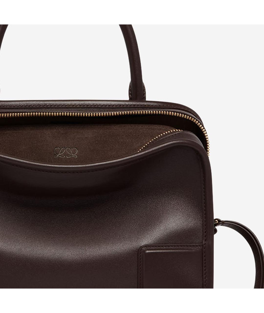 LOEWE Коричневая кожаная сумка тоут, фото 5