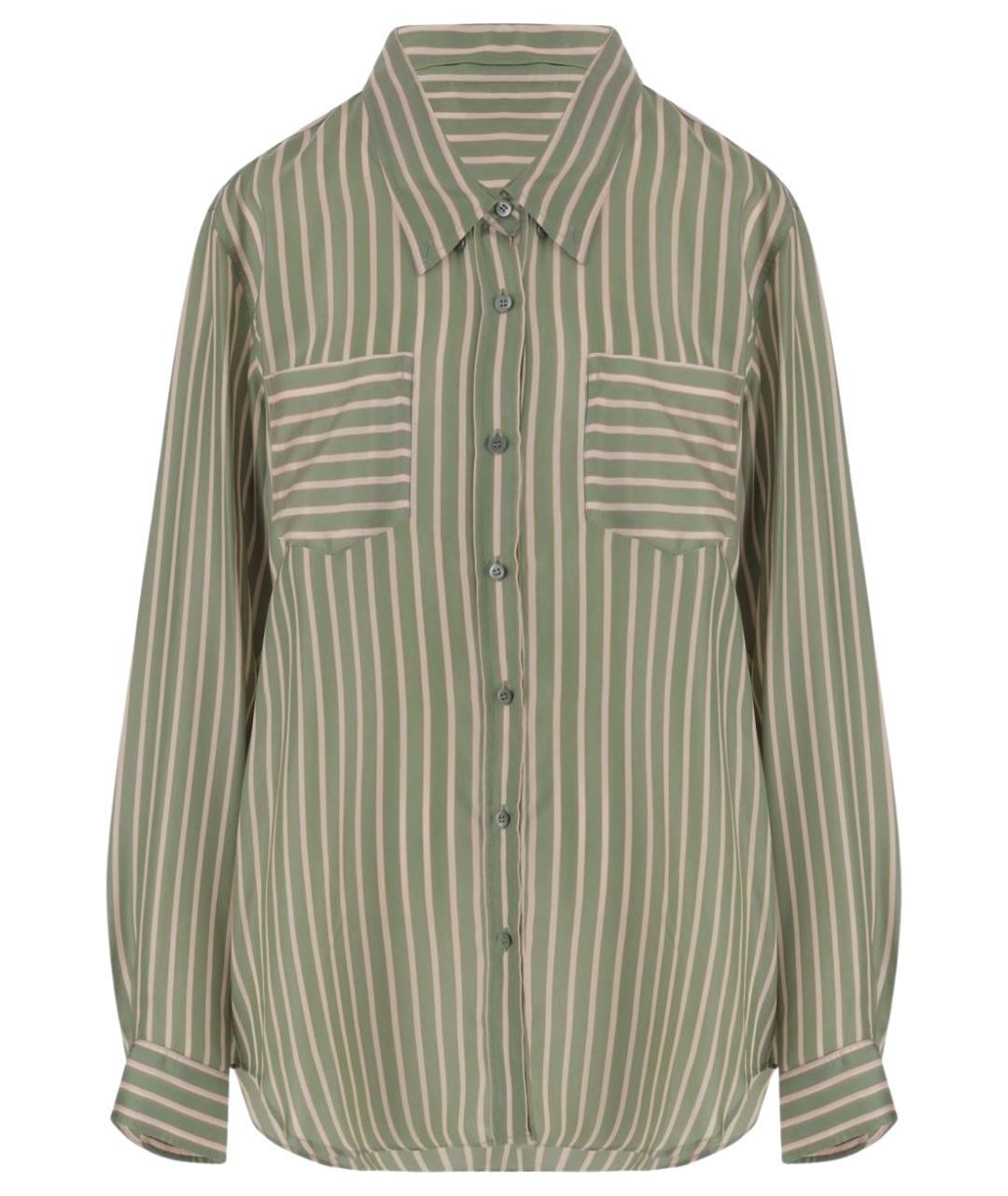 DRIES VAN NOTEN Зеленая вискозная рубашка, фото 1