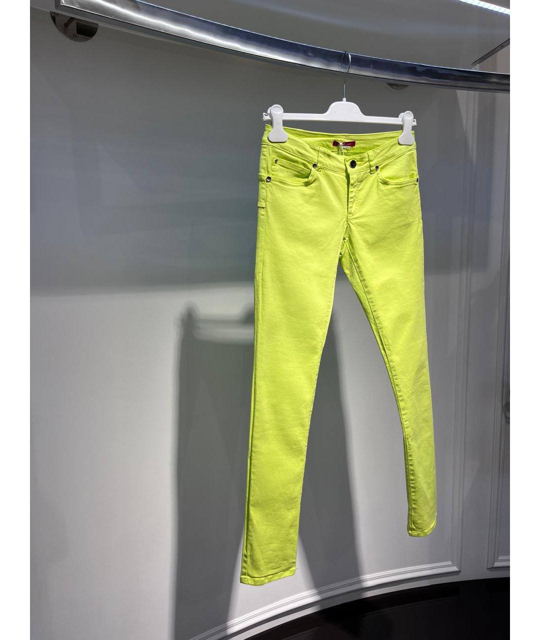 LIU JO Желтые хлопковые детские джинсы, фото 2