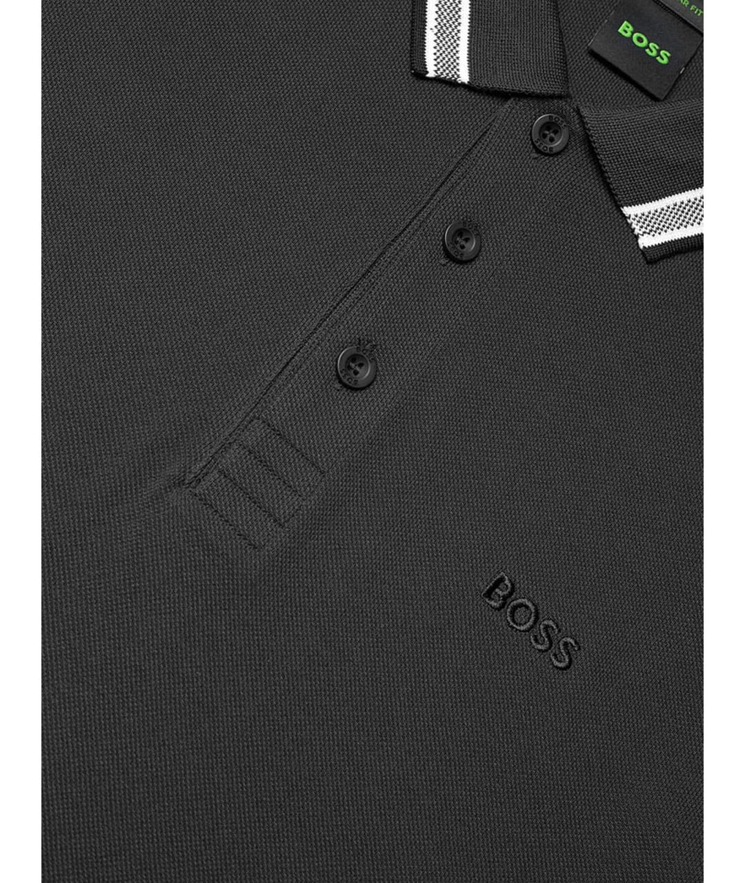 HUGO BOSS Хлопковое поло с коротким рукавом, фото 3