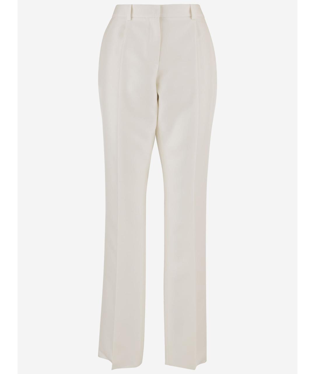 BALENCIAGA Белые прямые брюки, фото 4