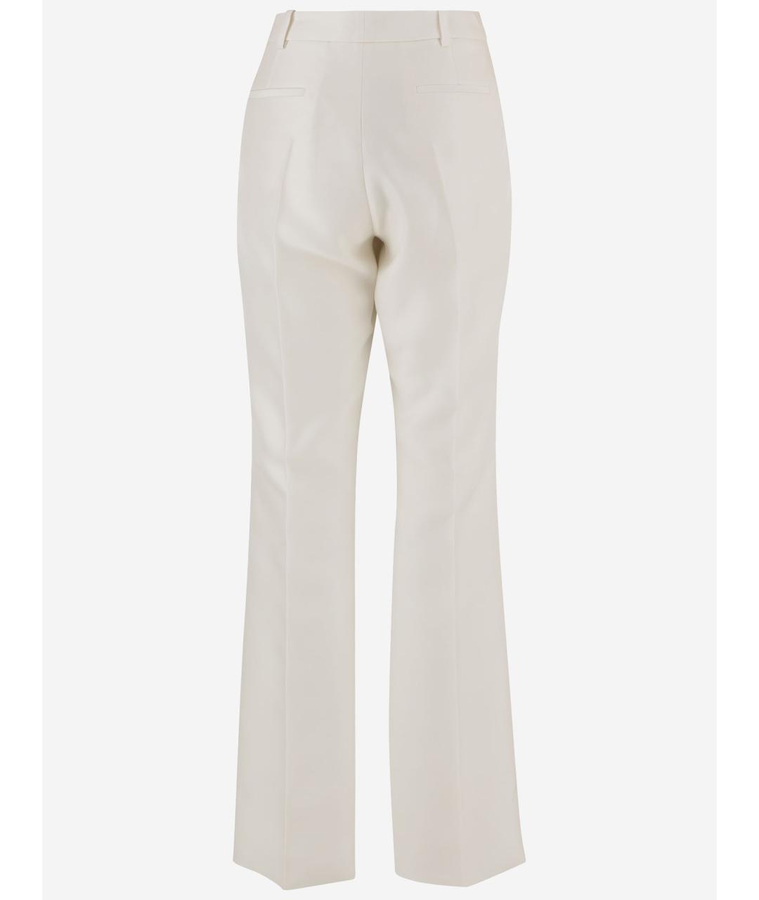 BALENCIAGA Белые прямые брюки, фото 2