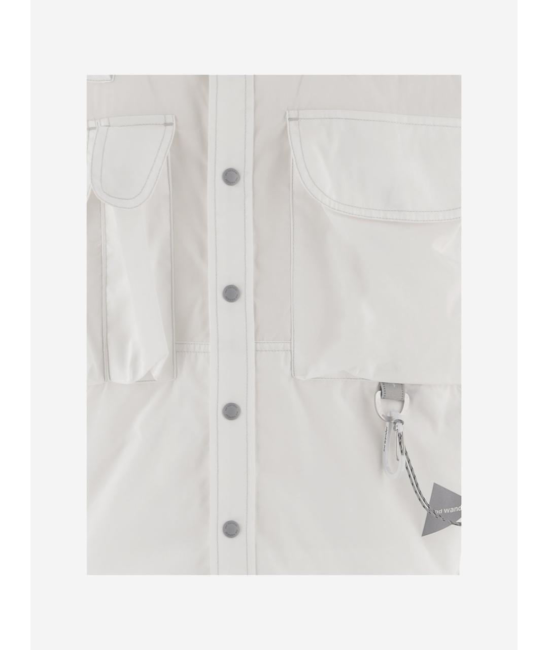 AND WANDER Бежевая хлопковая кэжуал рубашка, фото 3