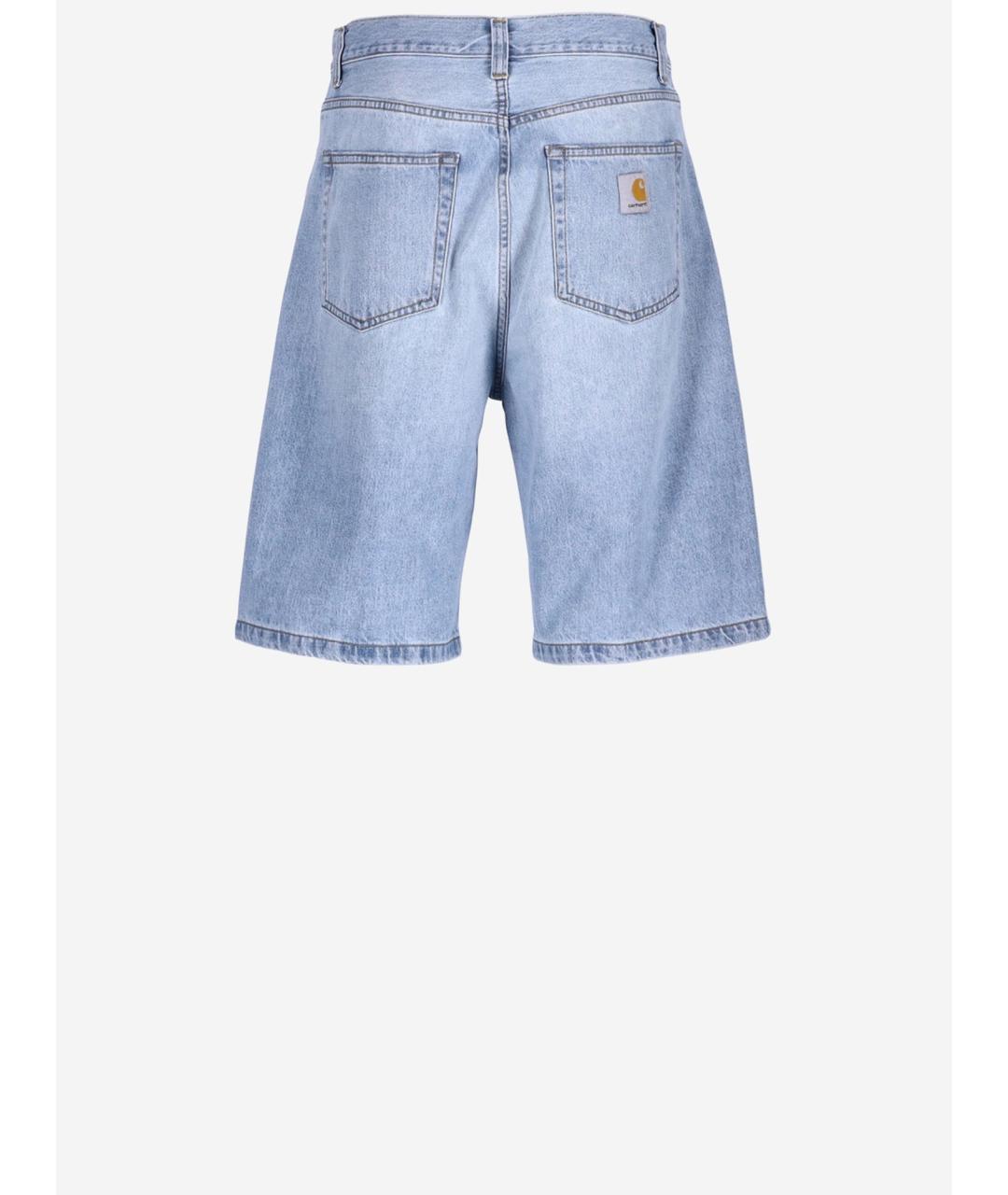 CARHARTT WIP Голубые хлопковые шорты, фото 2