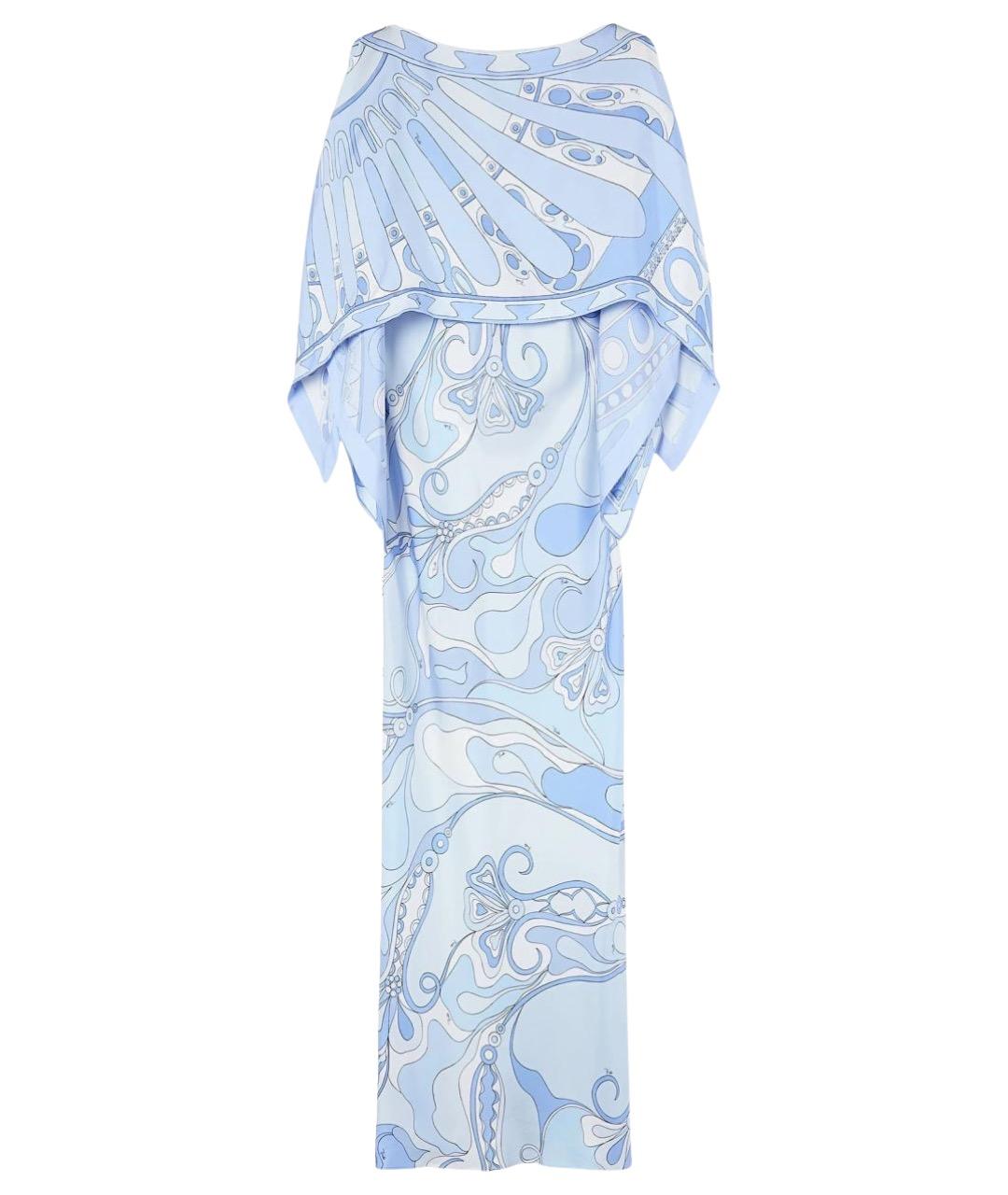 EMILIO PUCCI Голубое повседневное платье, фото 4