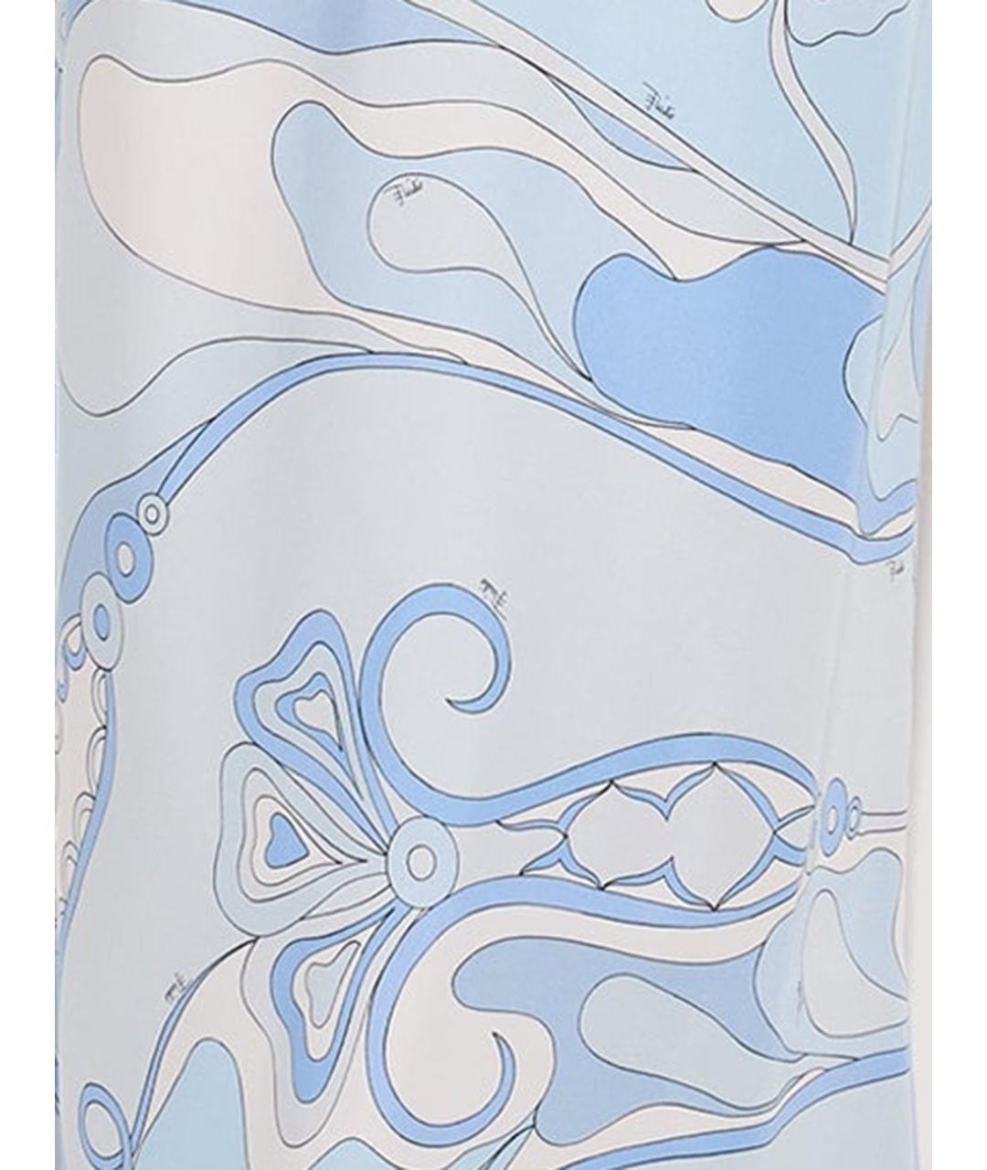 EMILIO PUCCI Голубое повседневное платье, фото 3