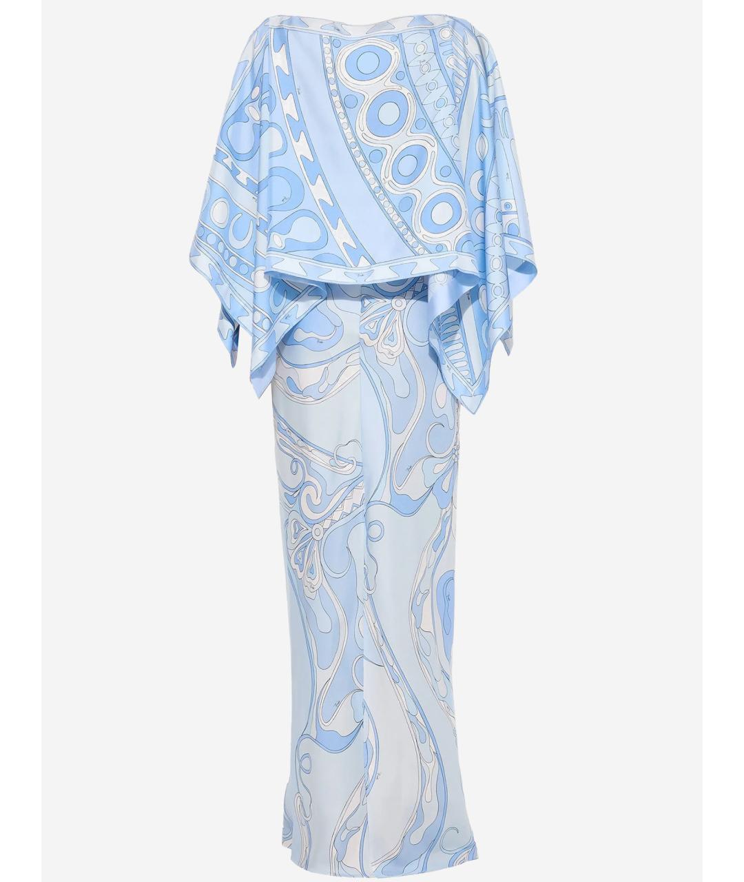 EMILIO PUCCI Голубое повседневное платье, фото 2