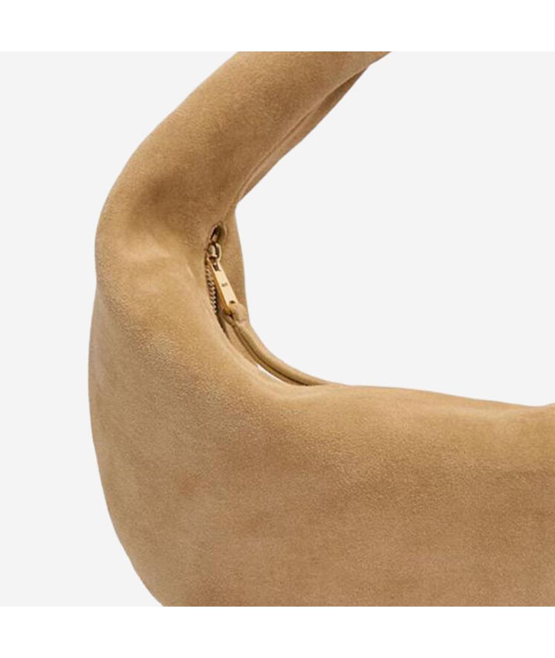 KHAITE Бежевая кожаная сумка тоут, фото 4