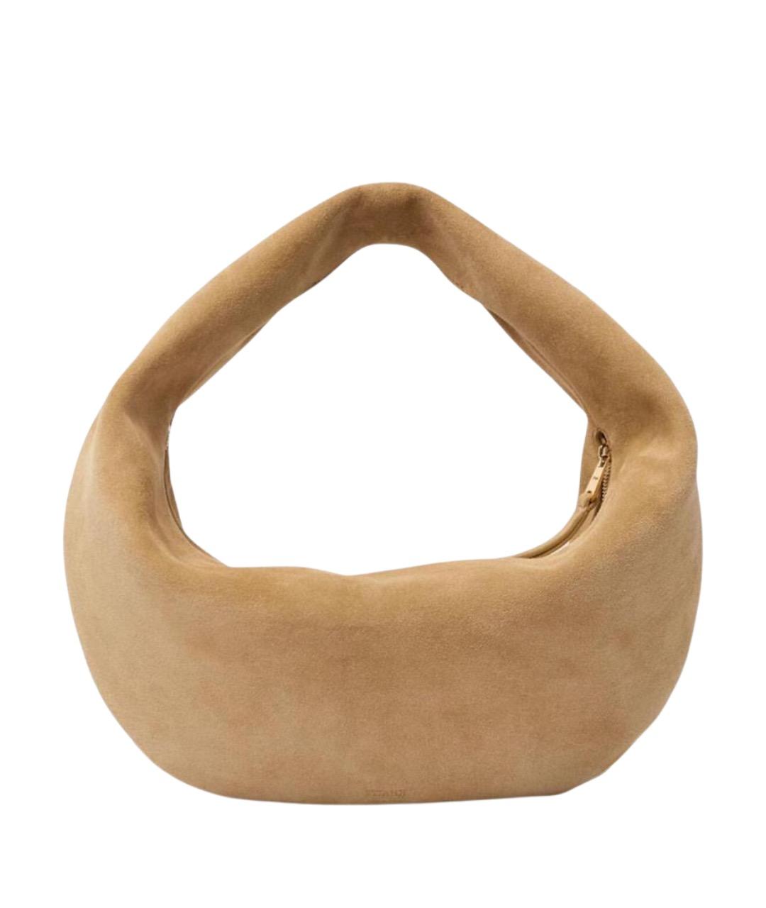 KHAITE Бежевая кожаная сумка тоут, фото 1