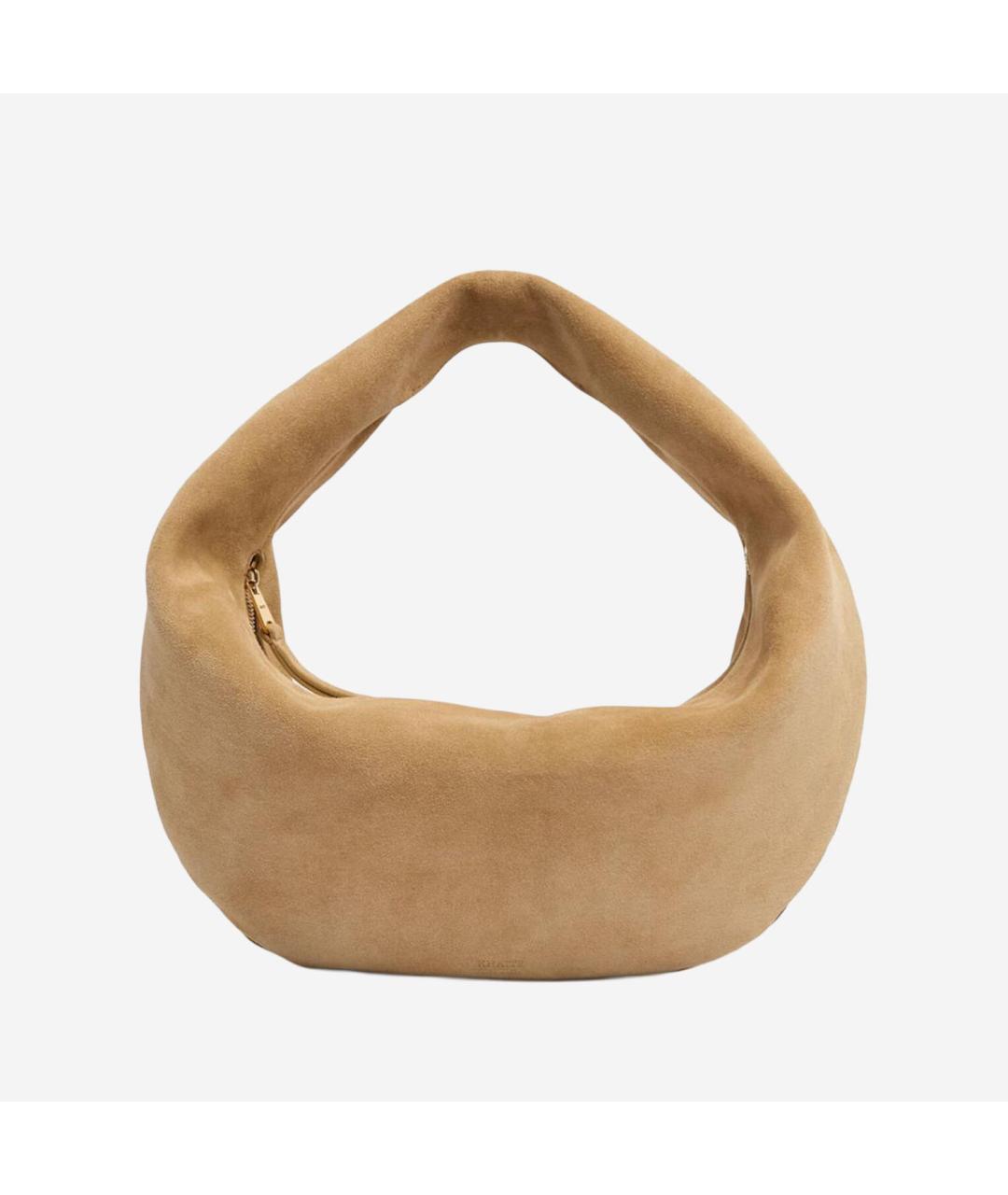 KHAITE Бежевая кожаная сумка тоут, фото 3