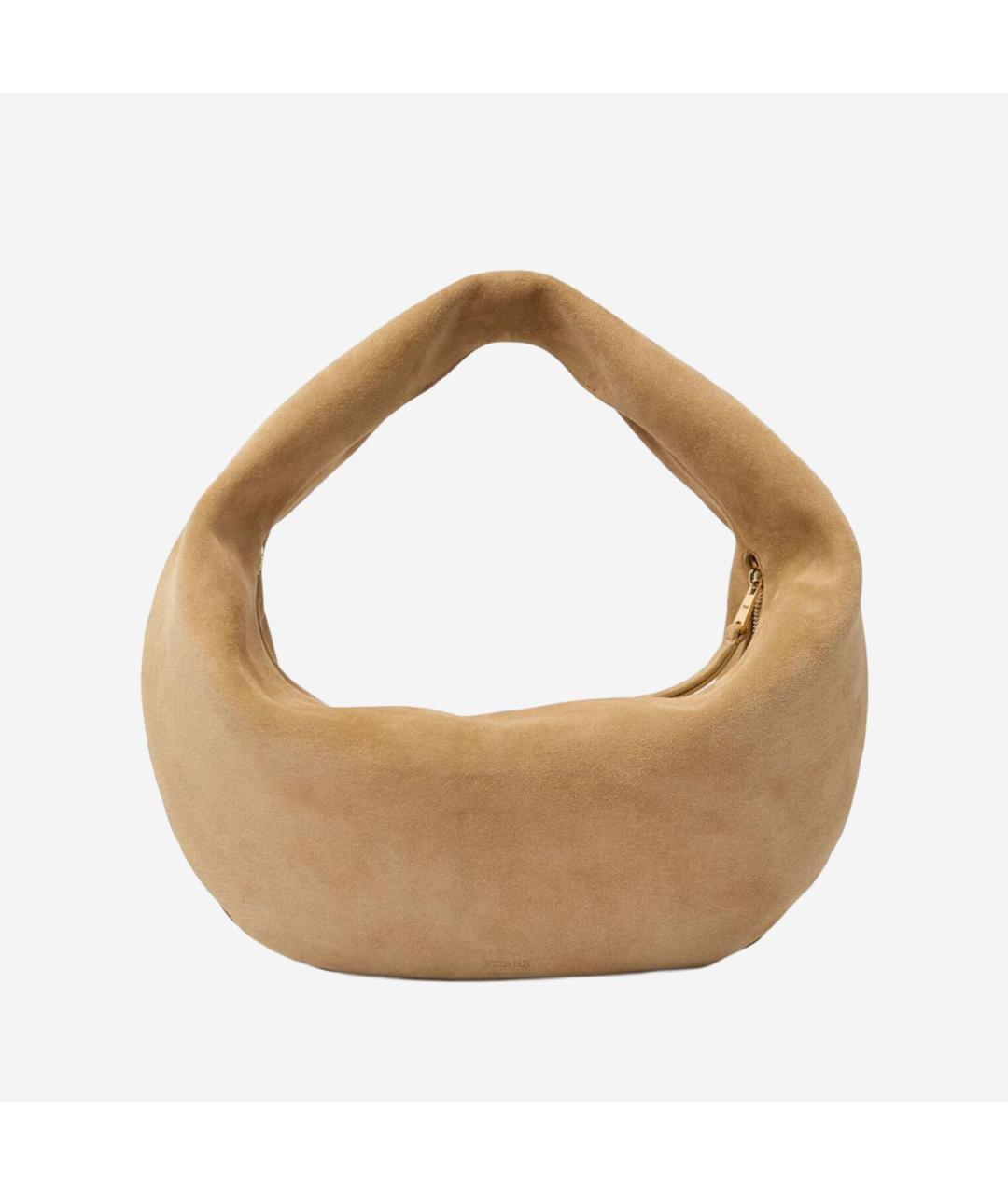 KHAITE Бежевая кожаная сумка тоут, фото 5