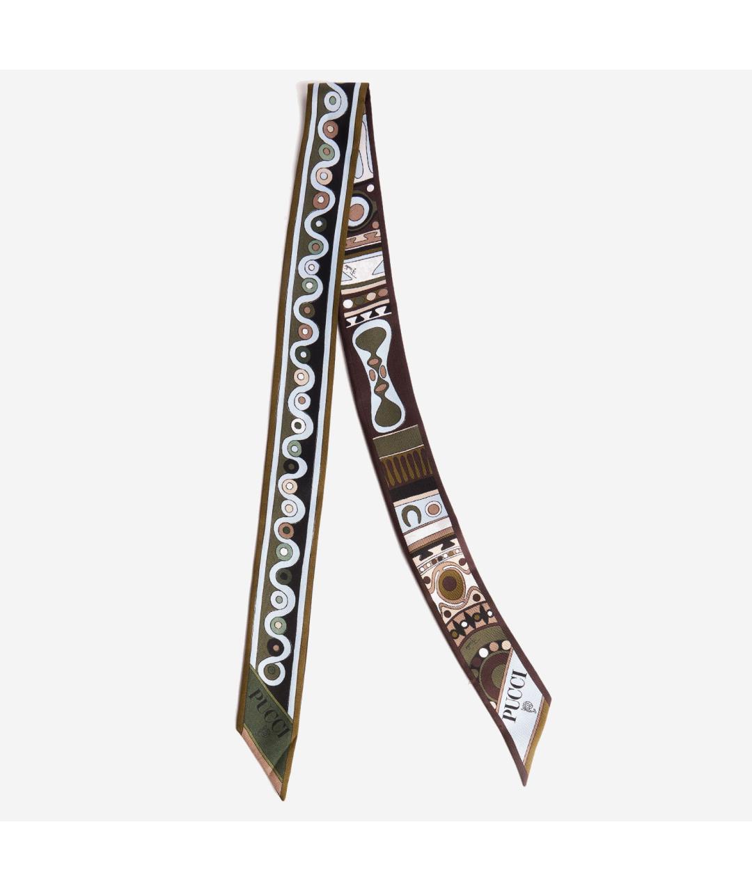 EMILIO PUCCI Хаки шарф, фото 3