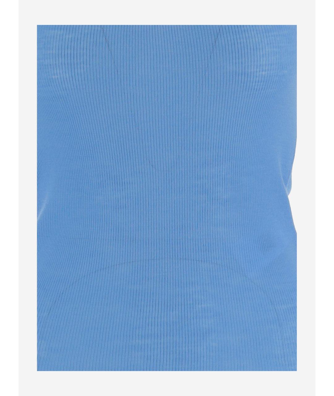 VERSACE Голубая майка, фото 3