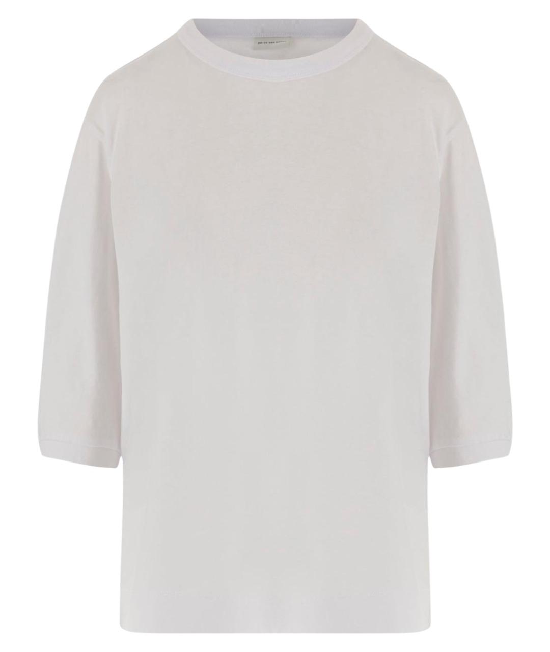 DRIES VAN NOTEN Белая хлопковая футболка, фото 1