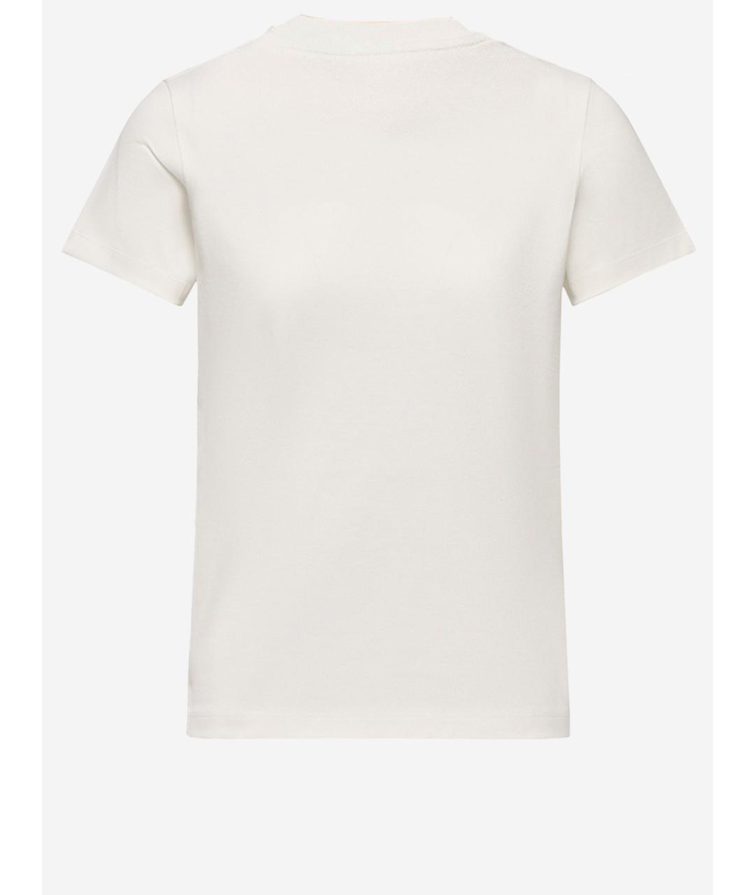 MONCLER Белая хлопковая футболка, фото 2