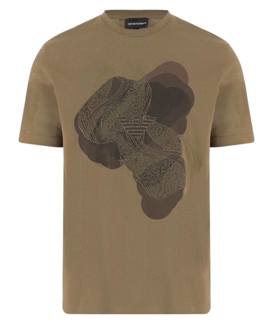 EMPORIO ARMANI Хлопковая футболка, фото 1