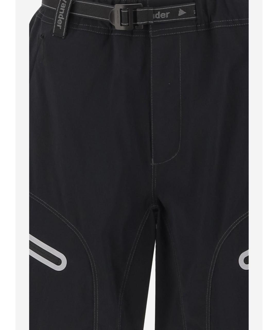 AND WANDER Черные полиамидовые шорты, фото 3