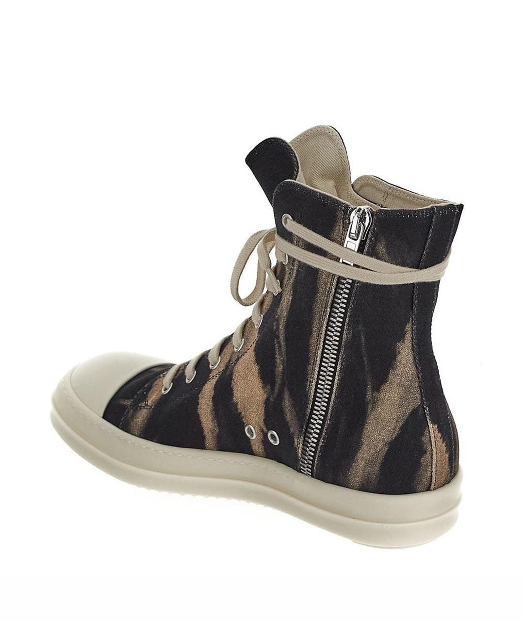 RICK OWENS DRKSHDW Черные высокие кроссовки / кеды, фото 8