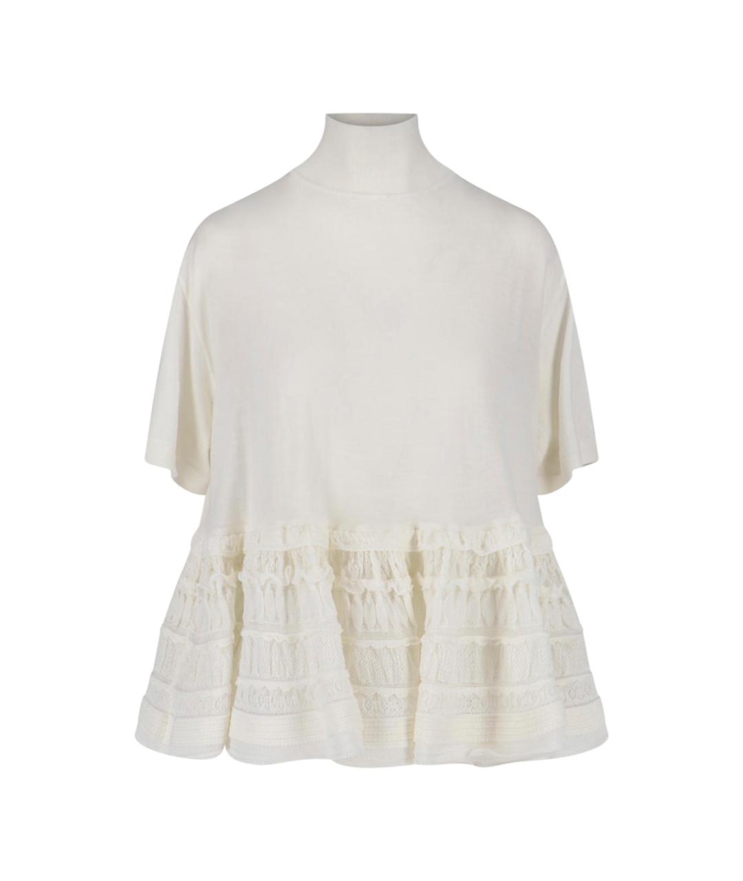 ALAIA Белая шерстяная блузы, фото 1