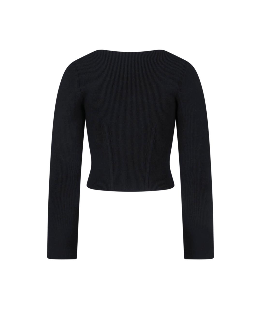 ALAIA Черный шерстяной джемпер / свитер, фото 2