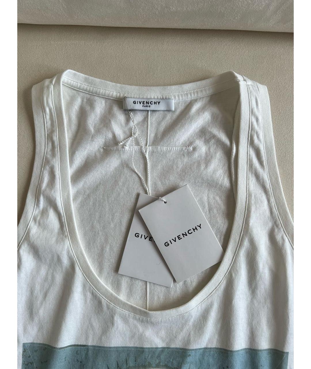 GIVENCHY Белая хлопковая майка, фото 6