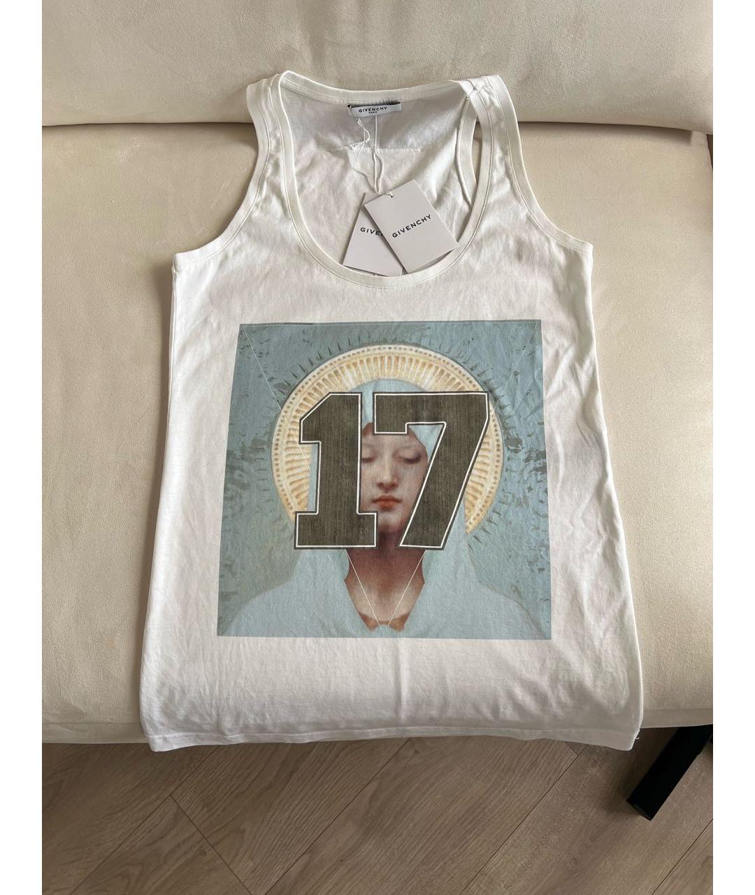 GIVENCHY Белая хлопковая майка, фото 7