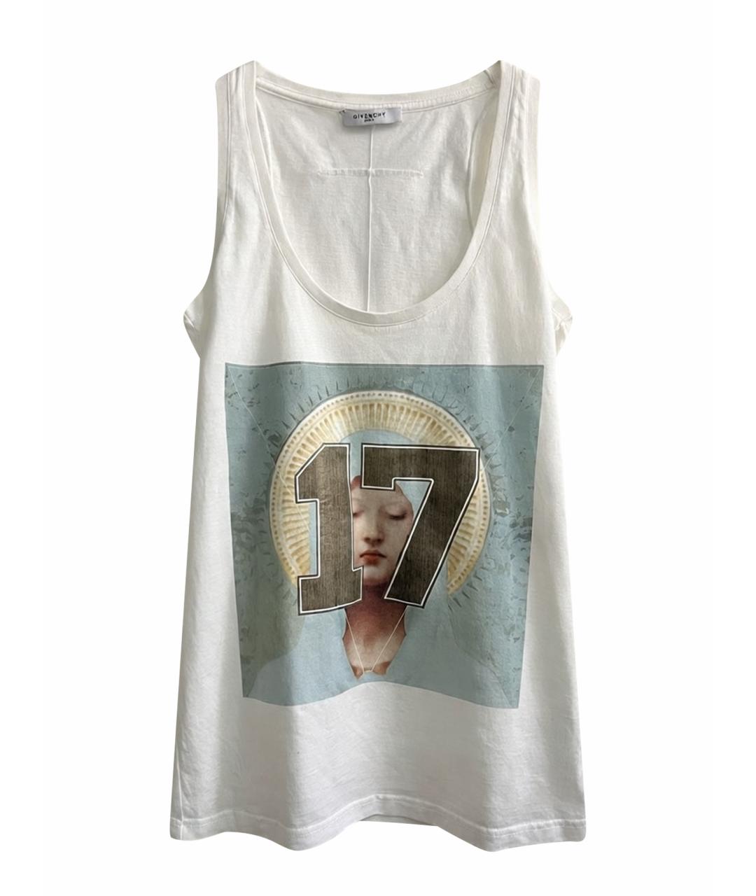 GIVENCHY Белая хлопковая майка, фото 1