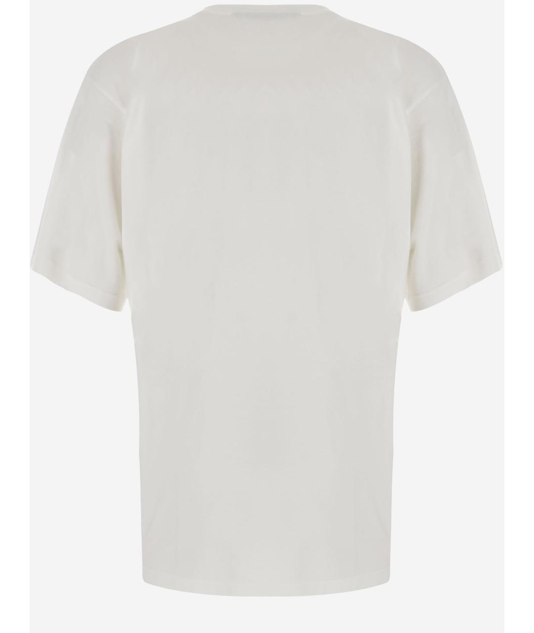 BALENCIAGA Белая хлопковая футболка, фото 2
