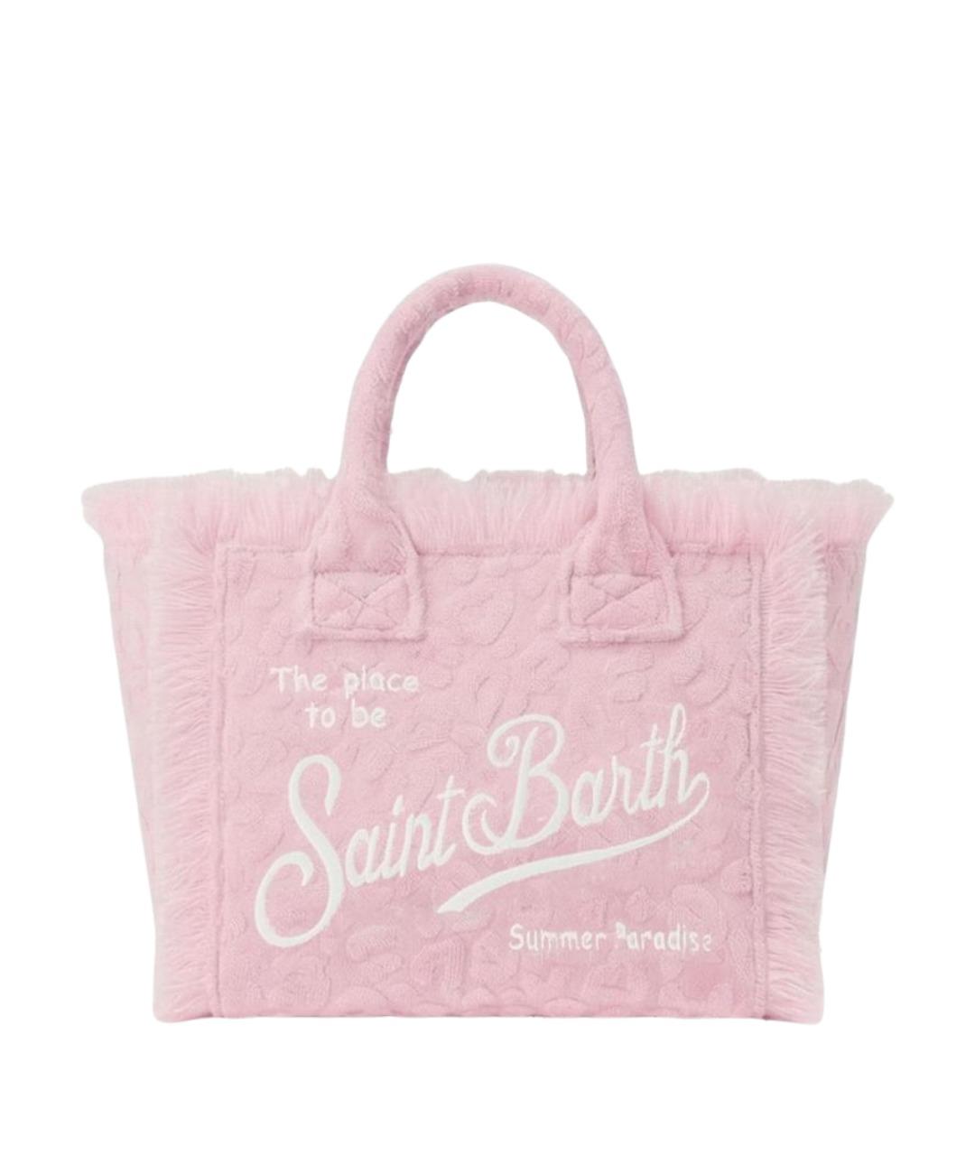 MC2 SAINT BARTH Розовая тканевая сумка тоут, фото 1