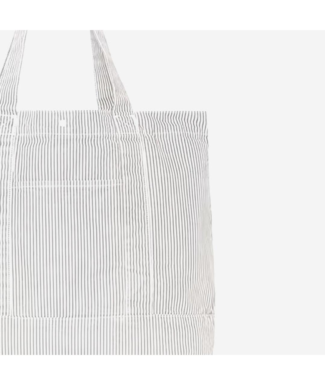 CARHARTT WIP Серая хлопковая сумка тоут, фото 4